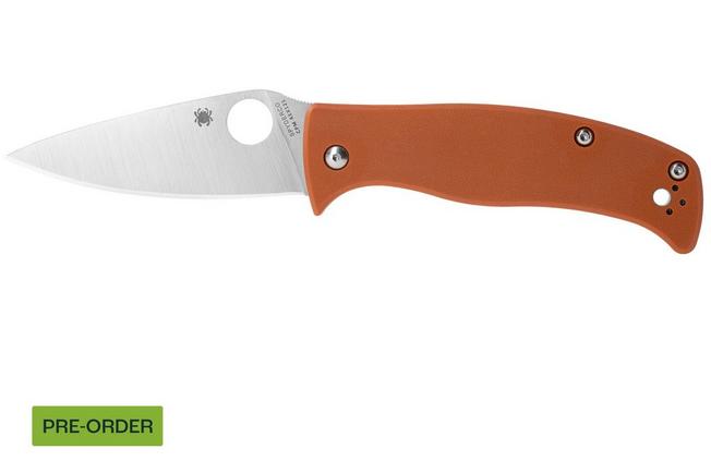 Obraz dla Nóż składany Spyderco Caribbean C217GPBOR CPM REX 121, Burnt Orange G10, projekt Sal Glesser