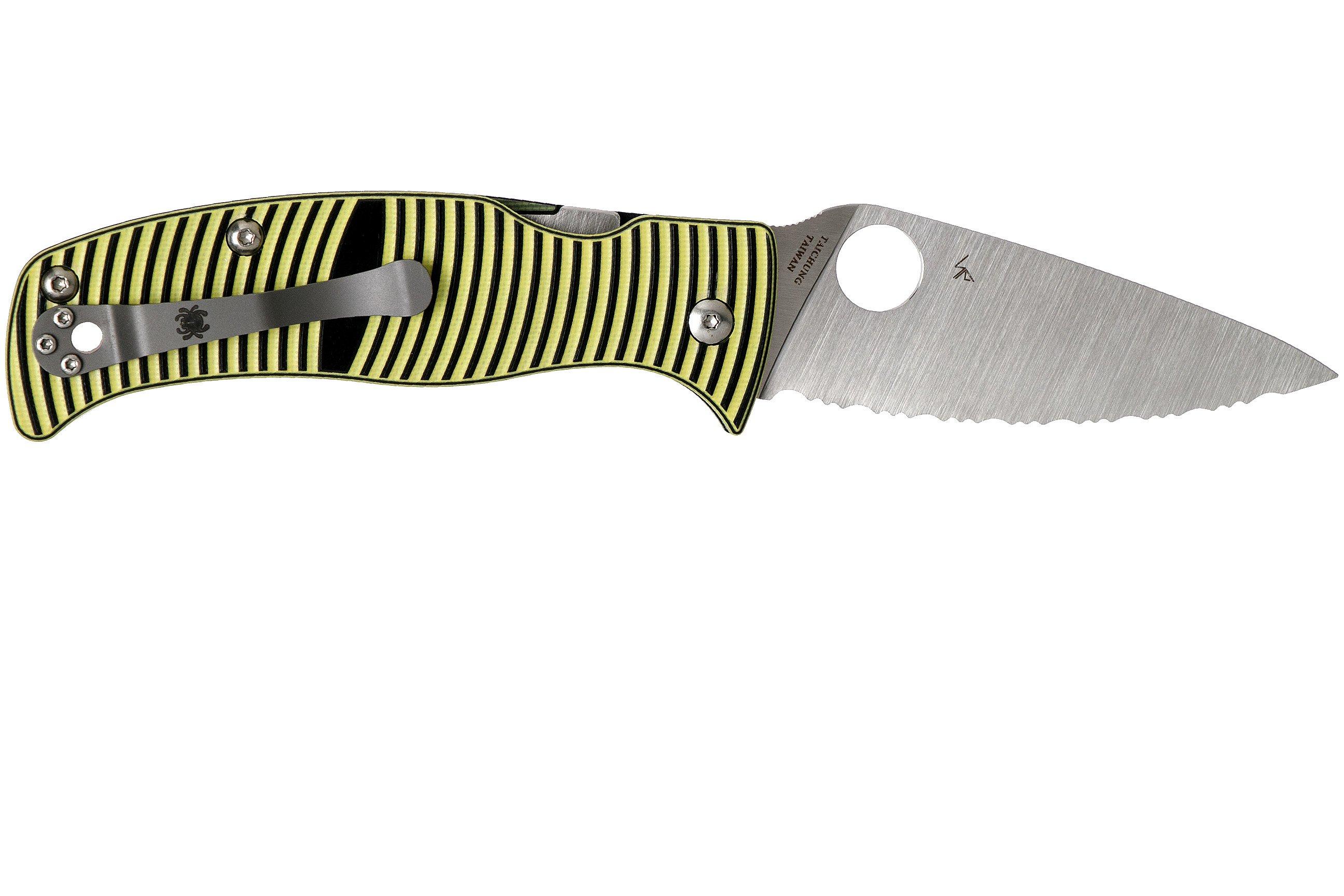 Spyderco Caribbean C217GS serrated pocket knife, Sal Glesser design Advantageously shopping at