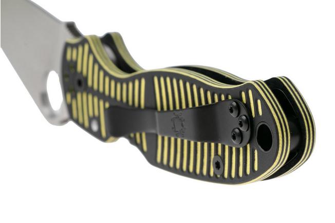 Image for Spyderco Para 3 Salt CPM MagnaCut C223GBKYLMCP Yellow Black G10 pocket knife