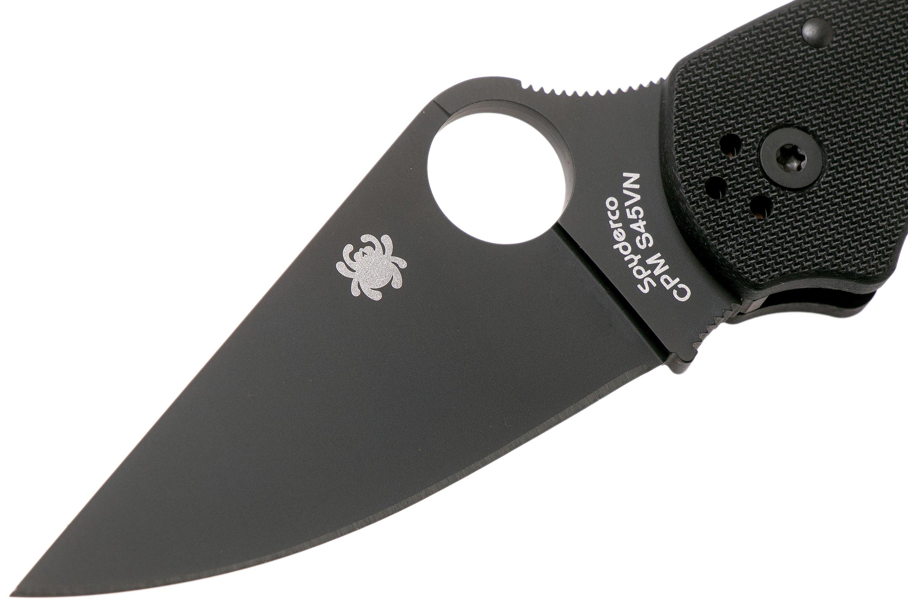 Spyderco Para 3 Black C223GPBK pocket knife Advantageously shopping