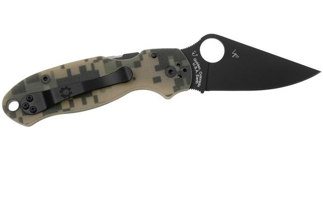 SPYDERCO Navaja PARA MILITARY 3 CAMO BLACK C223GPCMOBK