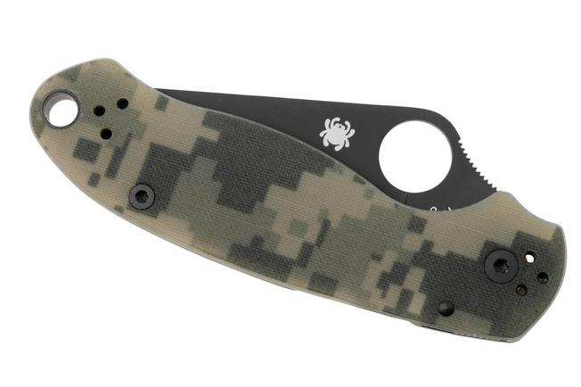 SPYDERCO Navaja PARA MILITARY 3 CAMO BLACK C223GPCMOBK