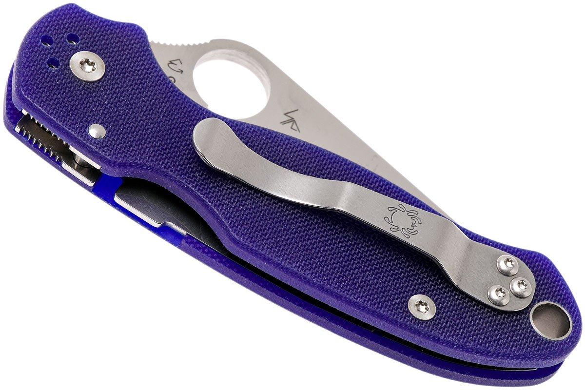 Spyderco Para 3 S110V Dark Blue C223GPDBL pocket knife Advantageously