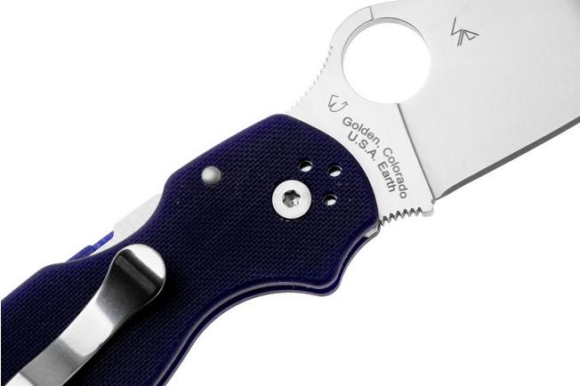 Image for Spyderco Para 3 S110V Dark Blue C223GPDBL pocket knife