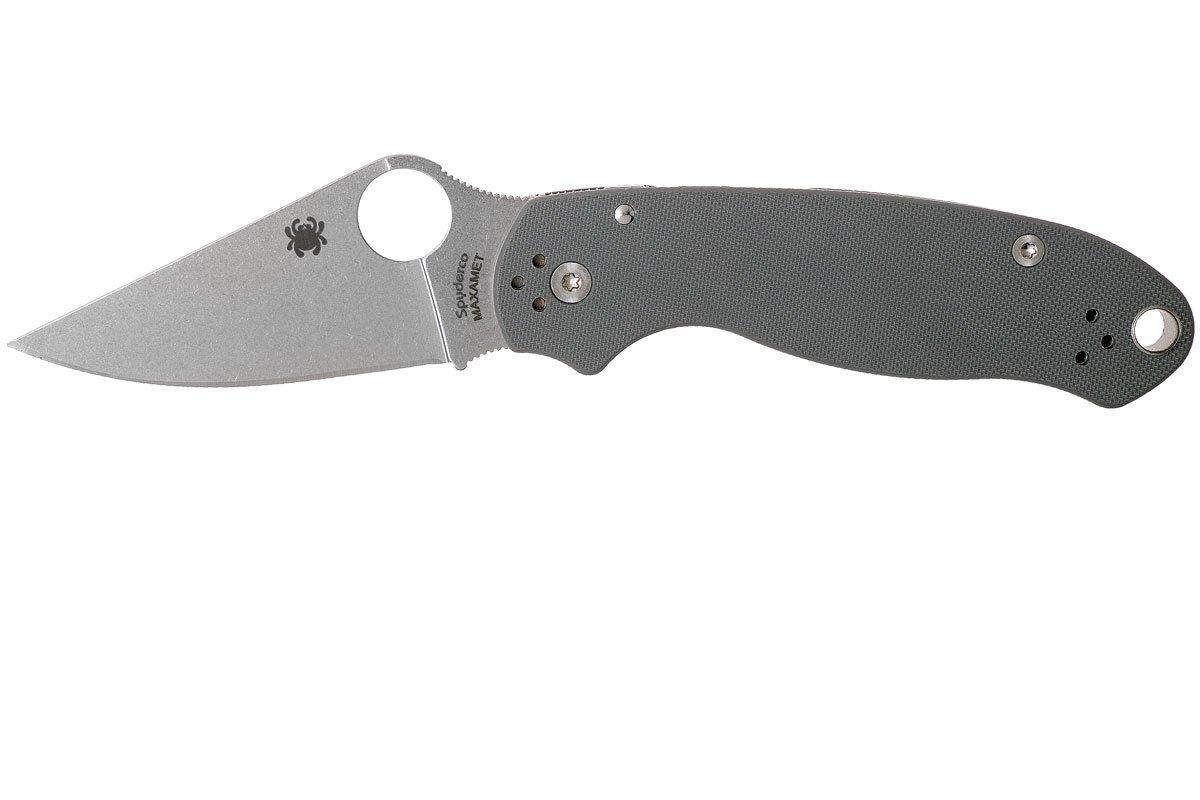 Spyderco Para 3 Maxamet Grey C223GPDGY pocket knife