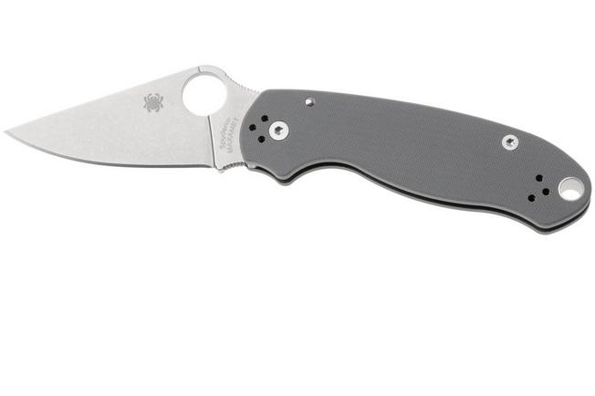 Image for Spyderco Para 3 Maxamet Grey C223GPDGY pocket knife