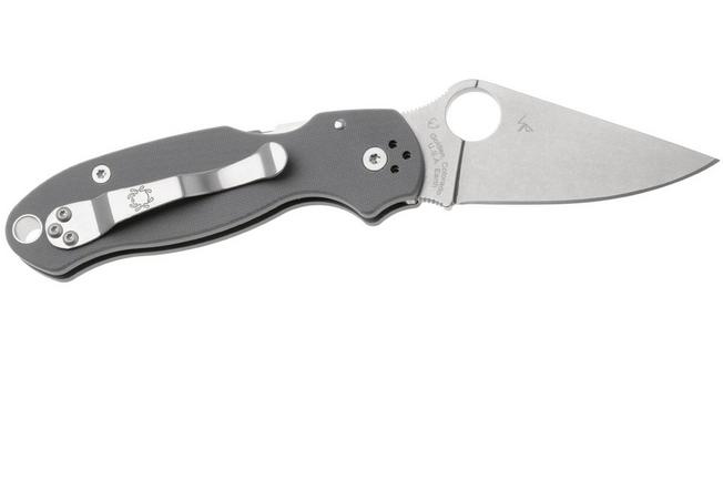 Image for Spyderco Para 3 Maxamet Grey C223GPDGY pocket knife