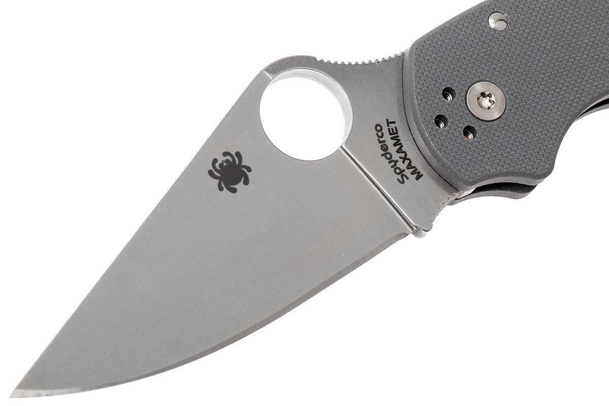 Spyderco Para 3 Maxamet Grey C223GPDGY pocket knife | Advantageously  shopping at Knivesandtools.co.uk