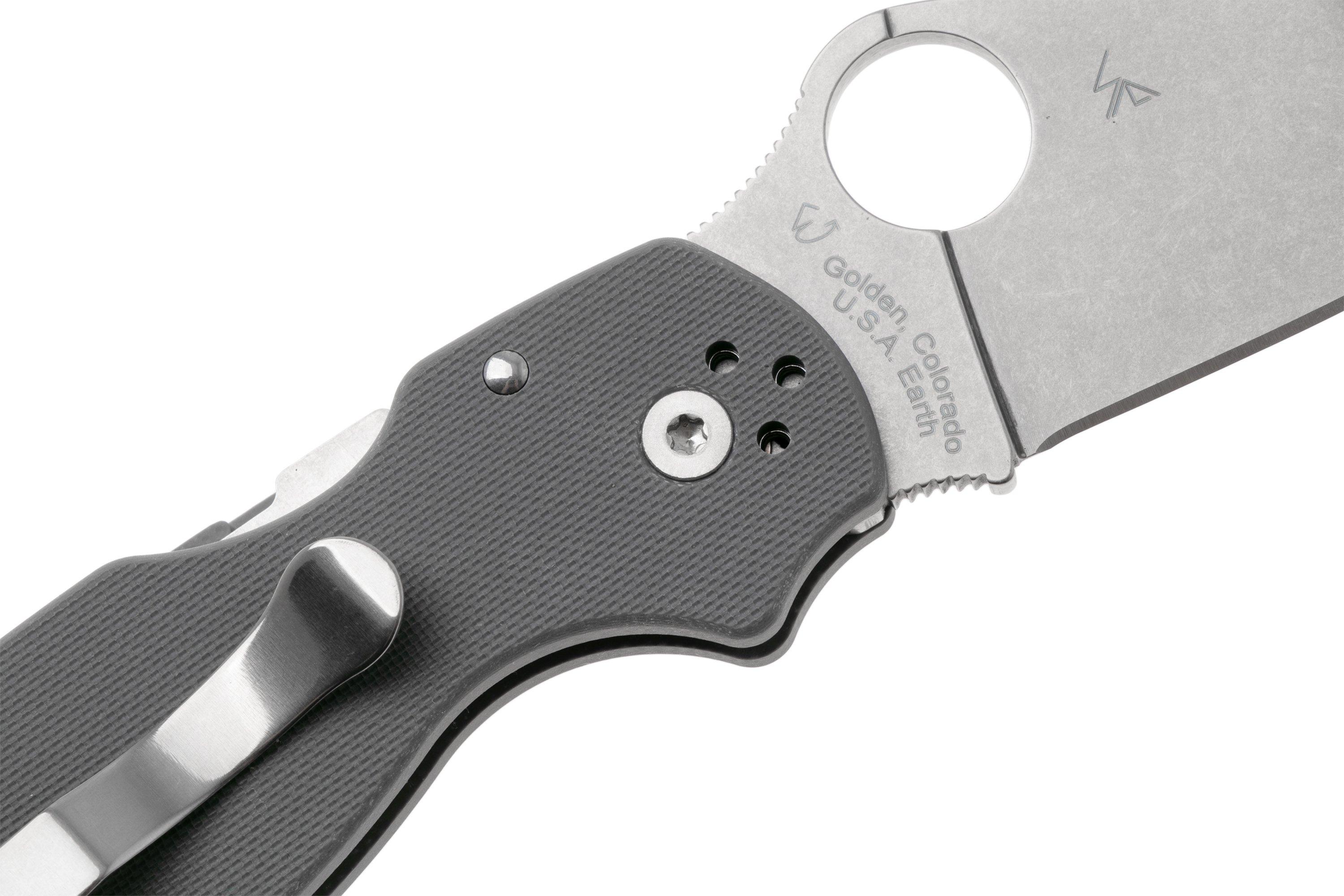 Spyderco Para 3 Maxamet Grey C223GPDGY zakmes | Voordelig kopen