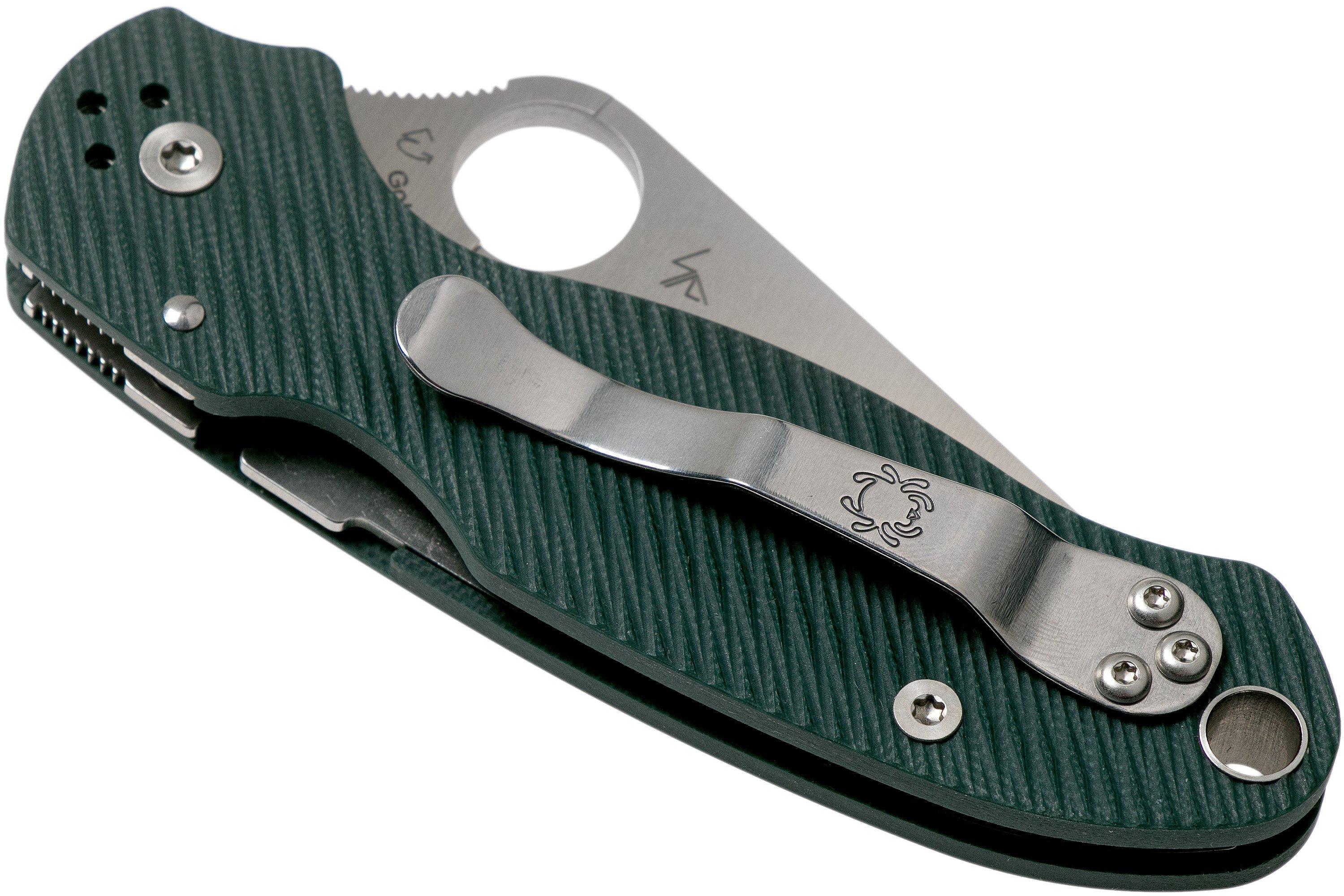 Spyderco Para 3 CPM S45VN C223GPFGR Forest Green Sprint Run pocket 