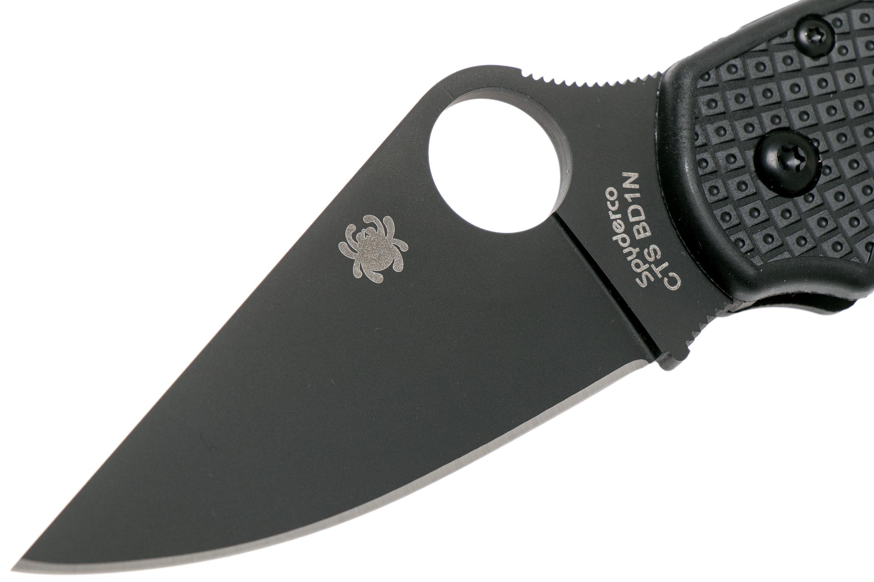 Spyderco Para 3 Lightweight Black C223PBBK FRN CTS-BD1N couteau de ...