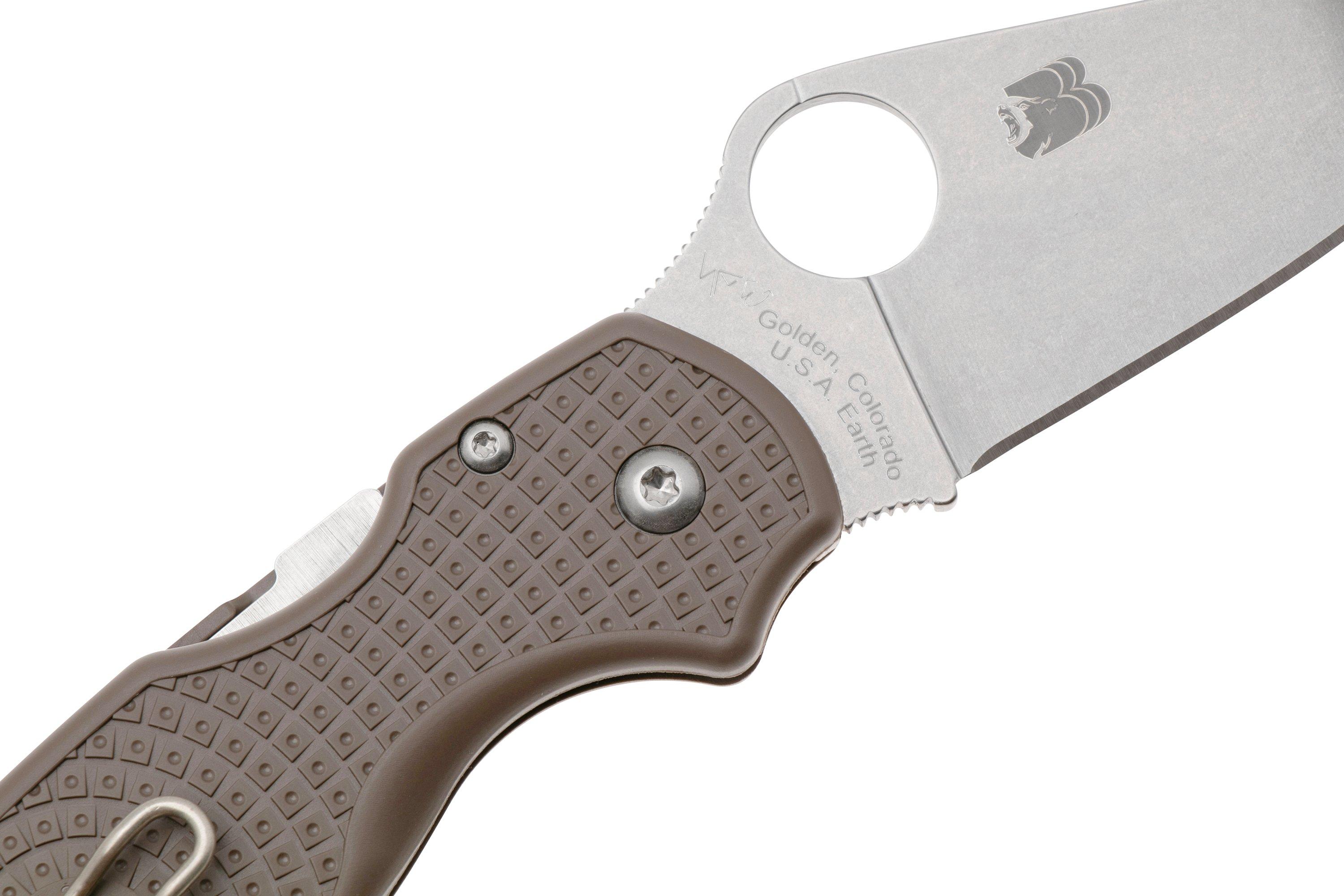 Spyderco Para 3 Lightweight CPM15V C223PBN15V Brown, Sprint Run 2024 ...