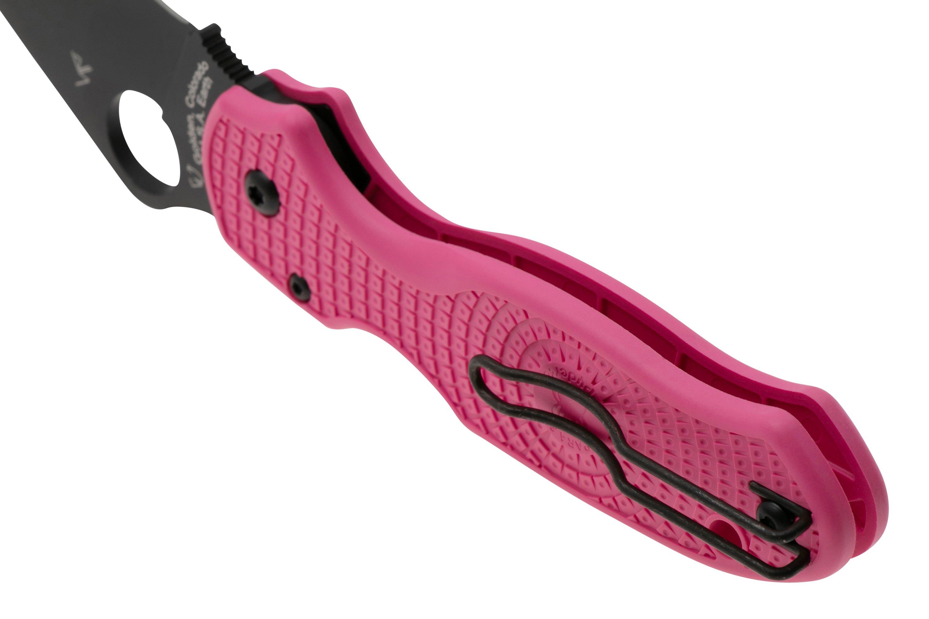 Spyderco Para 3 Lightweight Pink Black C223PPNBK FRN CTS-BD1N, Pink ...