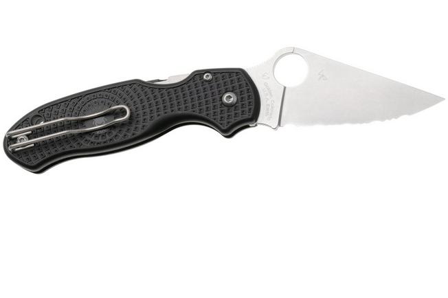 Afbeelding voor Spyderco Para 3 Lightweight C223PBK serrated FRN CTS-BD1N zakmes