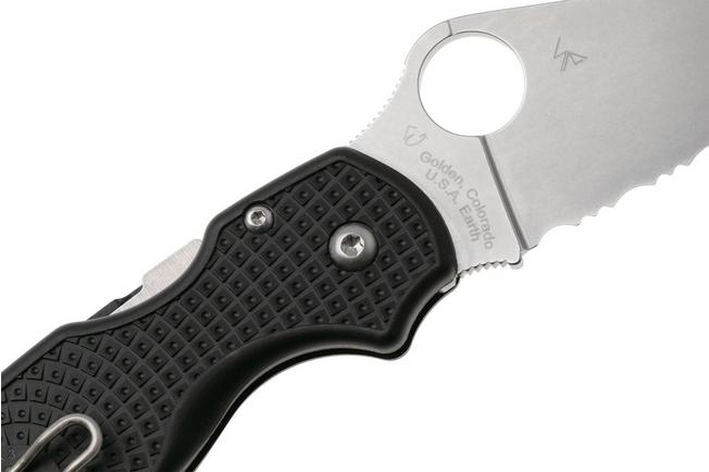 Afbeelding voor Spyderco Para 3 Lightweight C223PBK serrated FRN CTS-BD1N zakmes