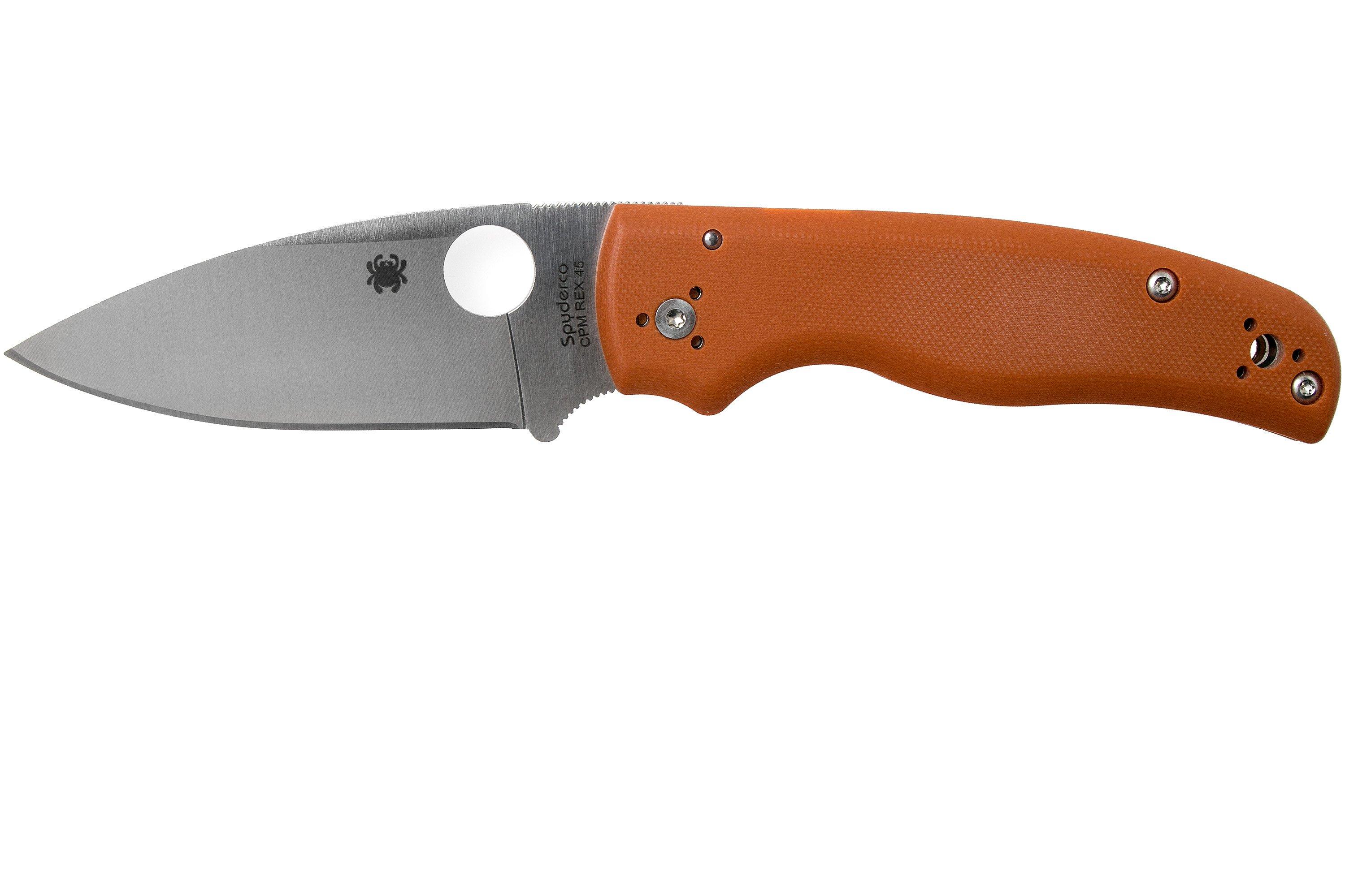 ※ココナミ※ 【Spick &Span】 Spyderco Shaman REX45 C229GPBORE Sprint Run pocket knife, Sal