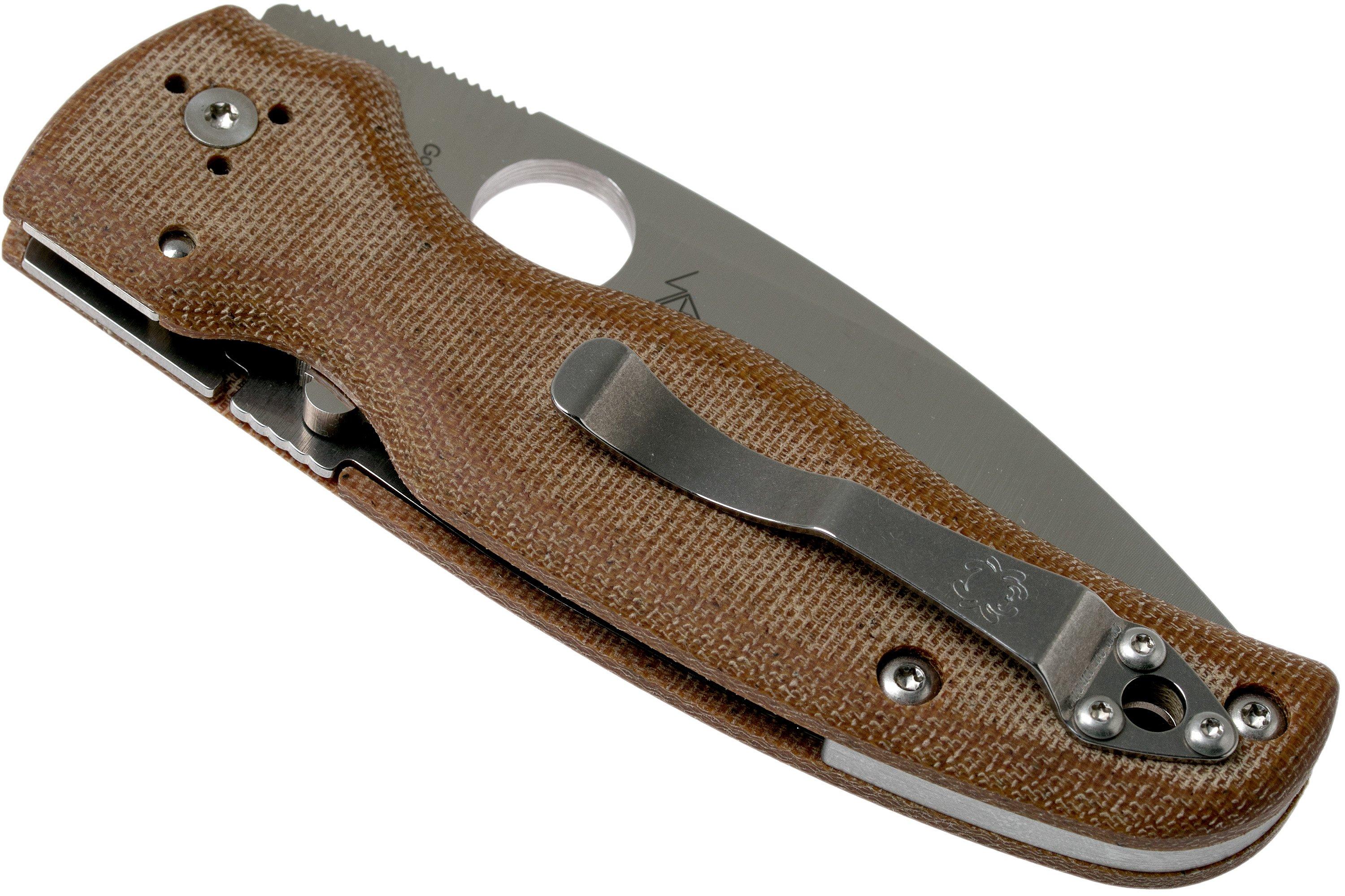 Spyderco Shaman C229MPCW CPM CruWear Sprint Run pocket knife, Sal