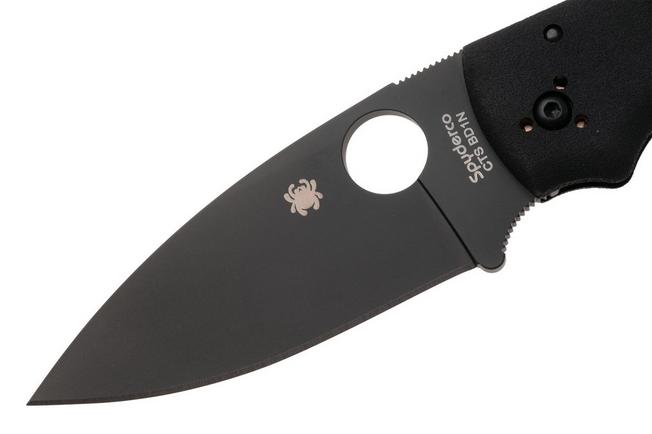 Obraz dla Nóż składany Spyderco Shaman Lightweight C229PBBK DLC CTS-BD1N, Black FRN, projekt Sal Glesser