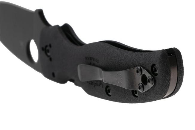 Obraz dla Nóż składany Spyderco Shaman Lightweight C229PBBK DLC CTS-BD1N, Black FRN, projekt Sal Glesser