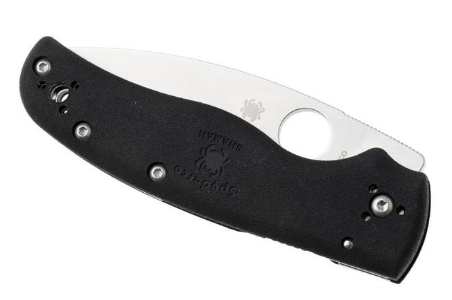 Image for Spyderco Shaman Lightweight C229SBK CTS-BD1N, Black FRN, serrated pocket knife, Sal Glesser design