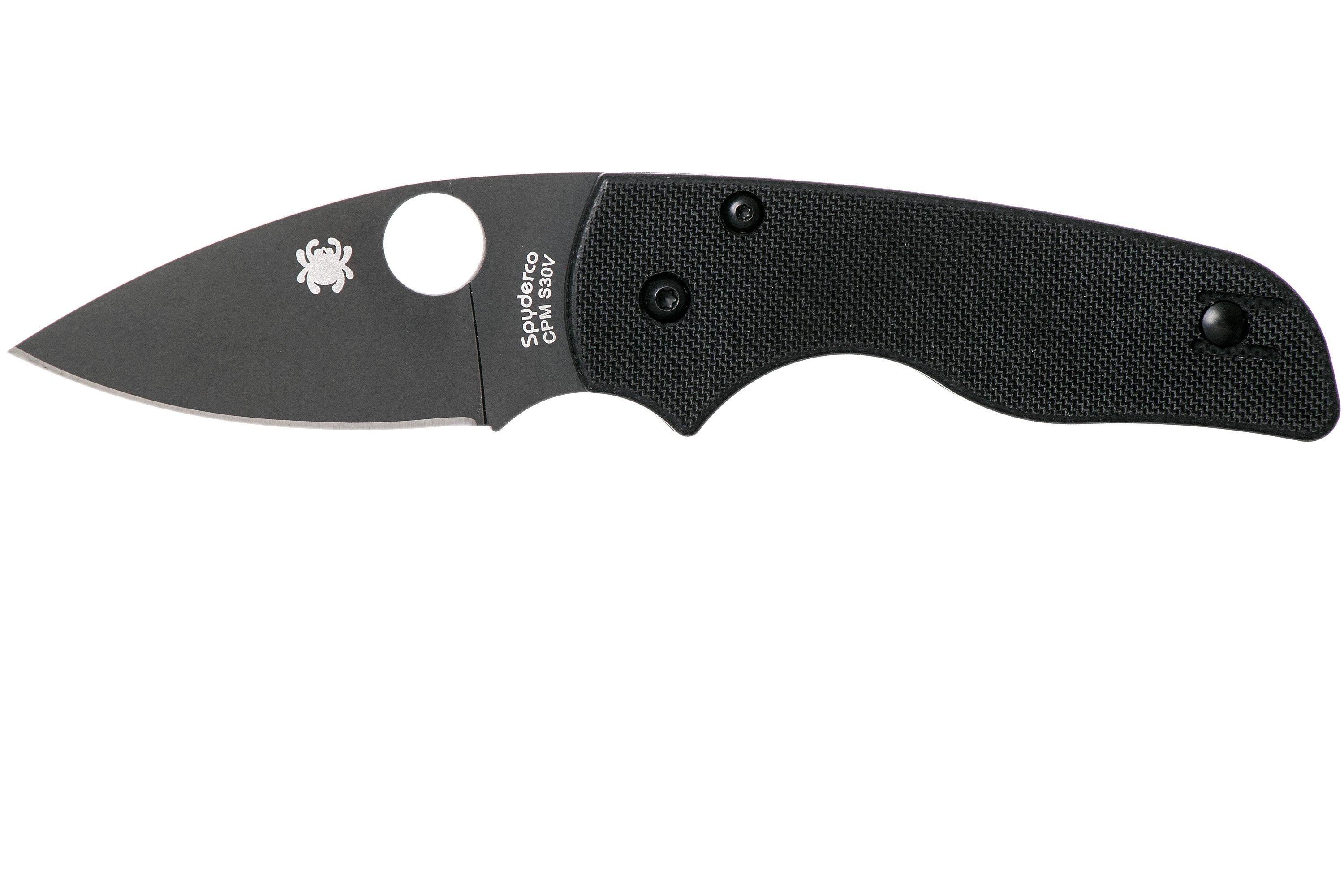 Spyderco Lil' Native Compression Lock Black C230GPBBK pocket knife ...