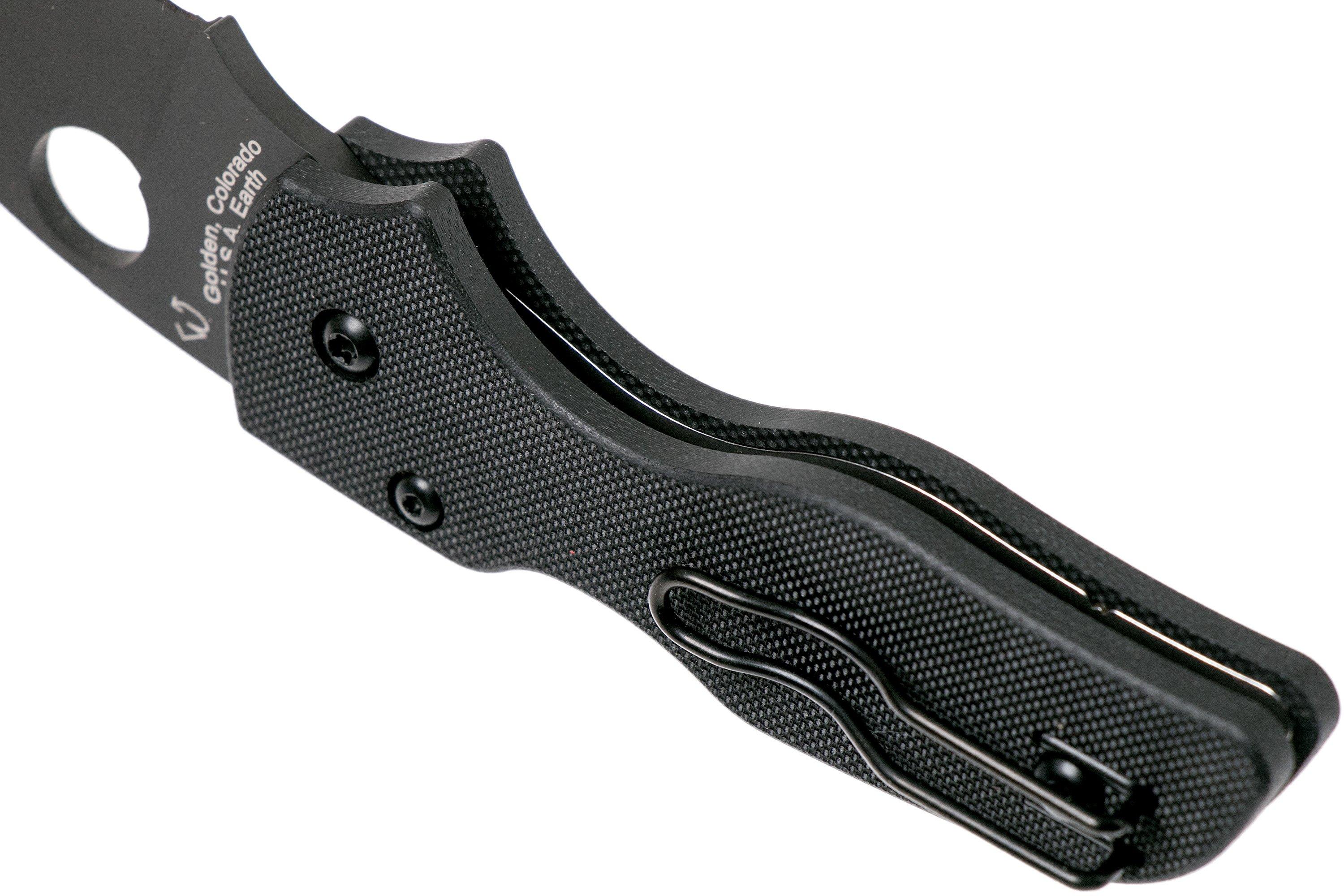 Spyderco Lil' Native Compression Lock Black C230GPBBK pocket knife Advantageously shopping at