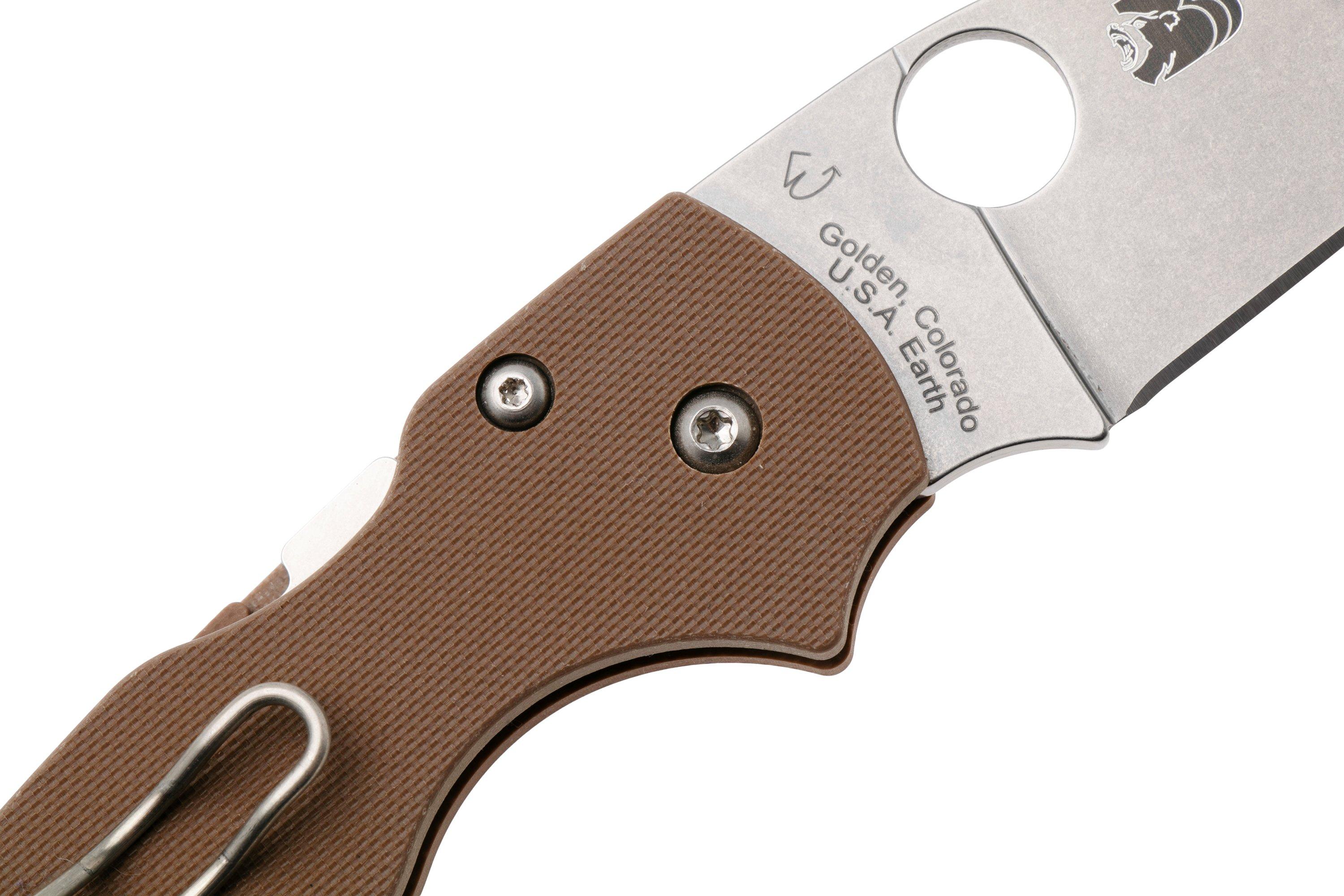 Spyderco Lil' Native CPM 15V Compression Lock C230GPBN15V Brown