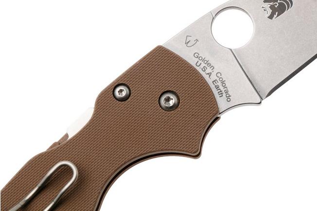 Image for Spyderco Lil' Native CPM 15V Compression Lock C230GPBN15V Brown G10, Sprint Run pocket knife