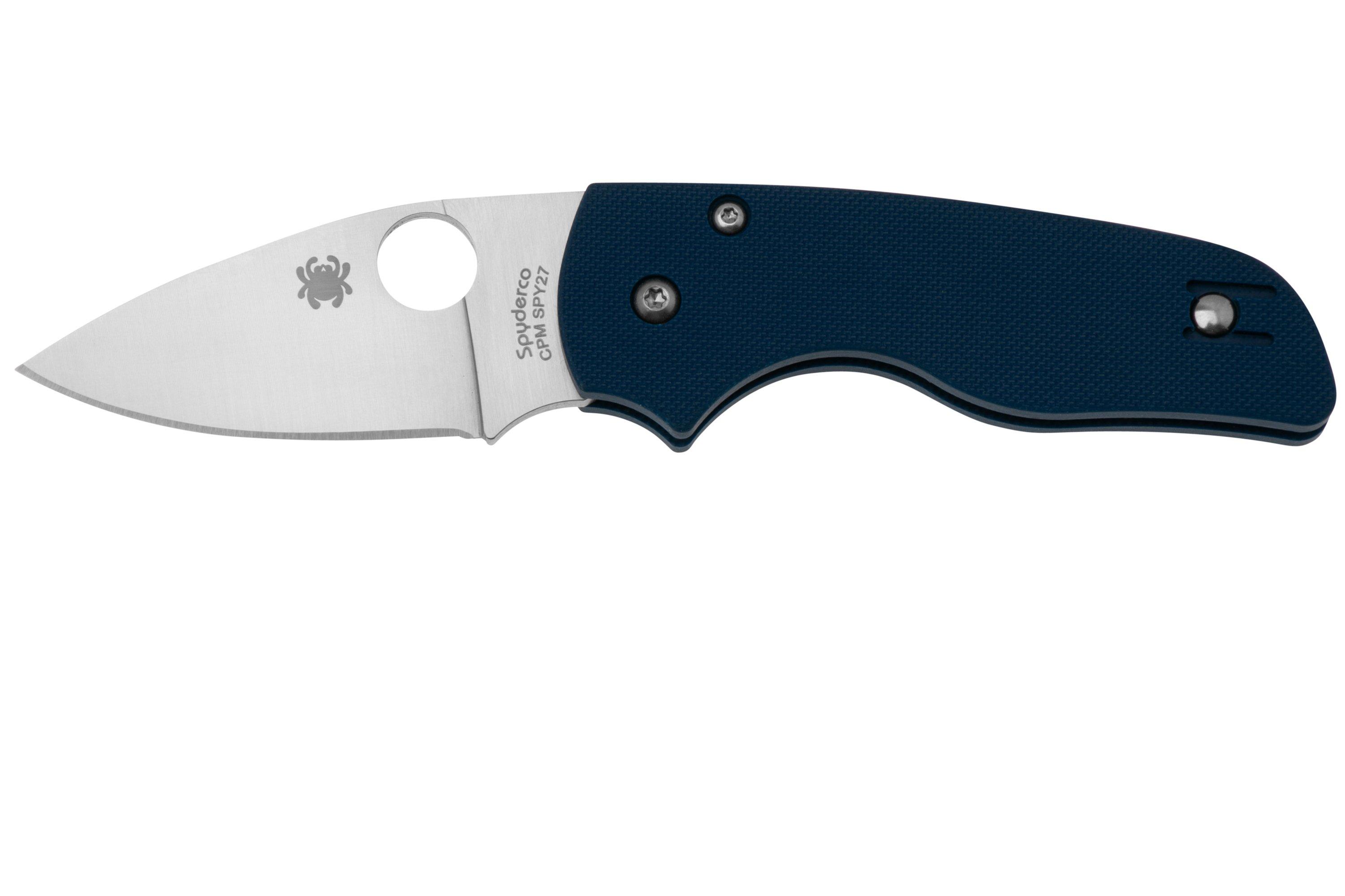Spyderco Lil' Native CPM SPY27 C230GPCBL Cobalt Blue G10 coltello da ...