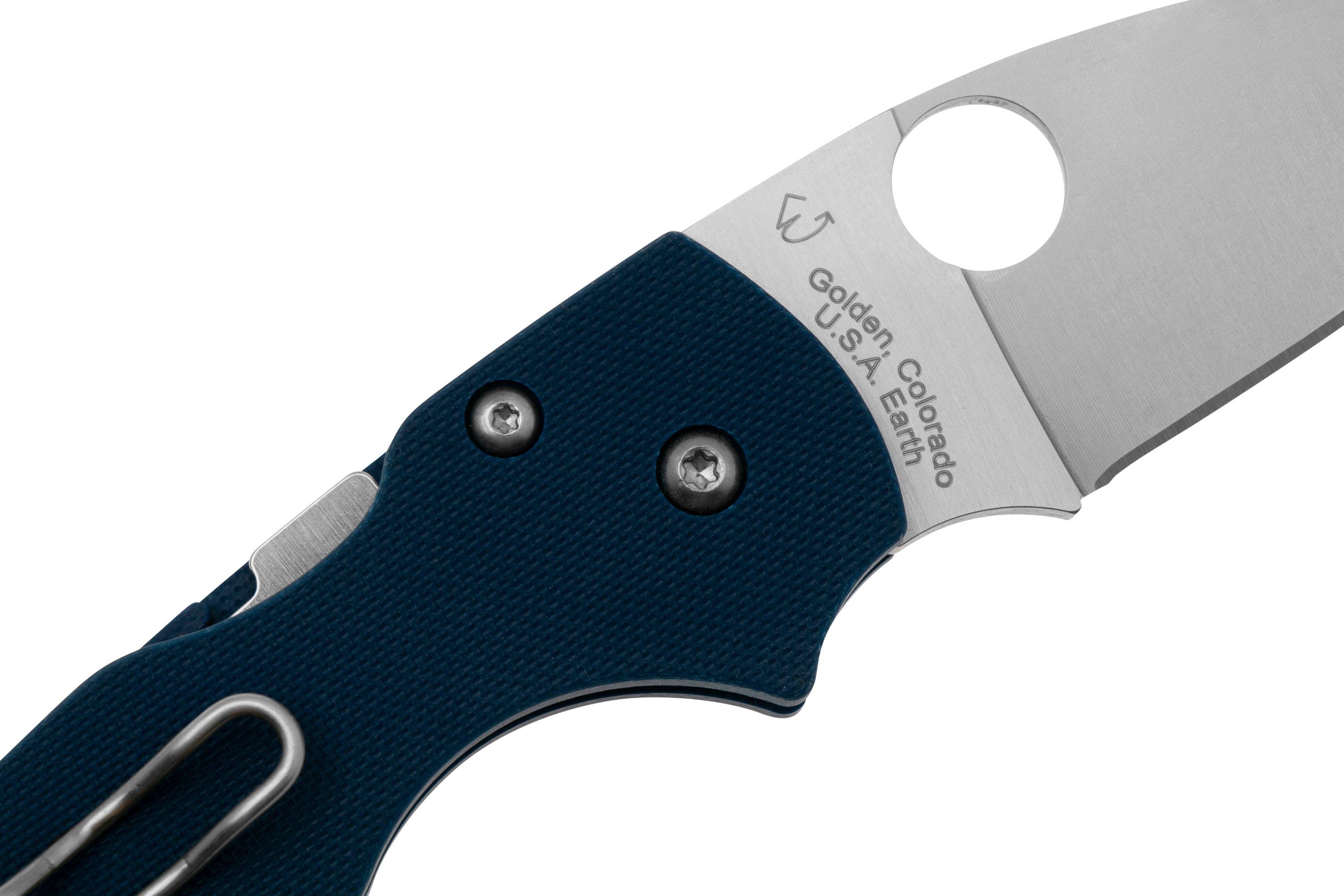 Spyderco Lil' Native CPM SPY27 C230GPCBL Blue G10 pocket knife ...