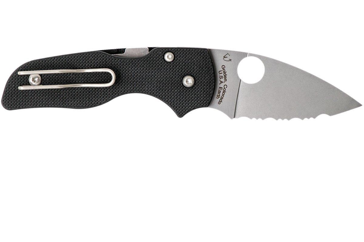 Spyderco Lil' Native Compression Lock C230GS serrated pocket knife ...