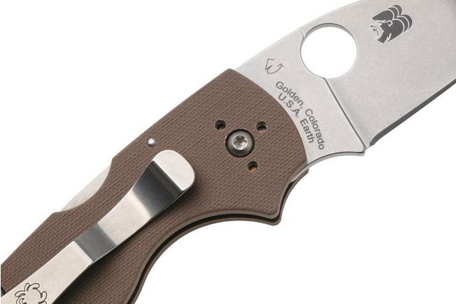 Image pour Spyderco Lil' Native CPM 15V Backlock C230MBGPBN15V Brown G10, Sprint Run couteau de poche