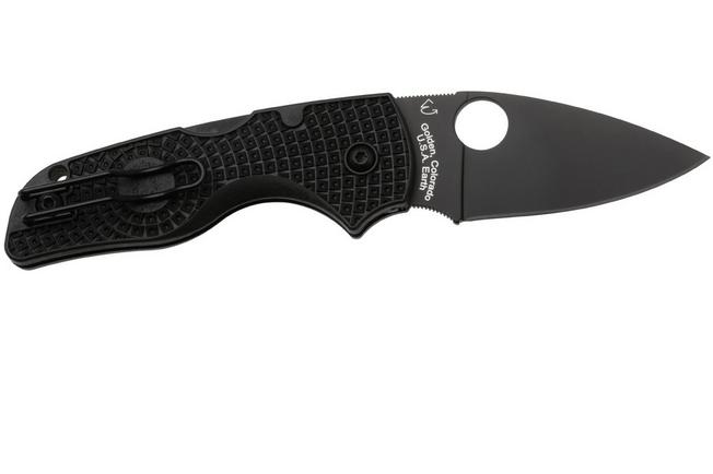 Afbeelding voor Spyderco Lil’ Native Lightweight Backlock Black DLC C230PBBK Black FRN, zakmes