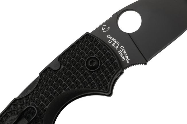 Afbeelding voor Spyderco Lil’ Native Lightweight Backlock Black DLC C230PBBK Black FRN, zakmes
