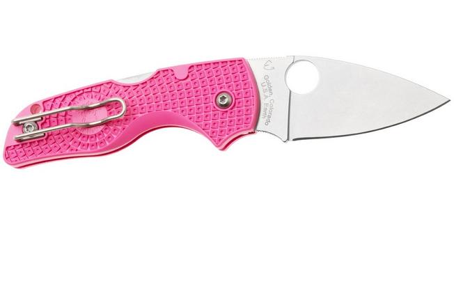 Afbeelding voor Spyderco Lil' Native Pink Lightweight Backlock C230PPN Satin CTS BD1N, Pink FRN, Pink Heals zakmes
