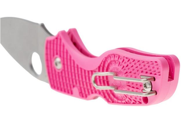 Afbeelding voor Spyderco Lil' Native Pink Lightweight Backlock C230PPN Satin CTS BD1N, Pink FRN, Pink Heals zakmes