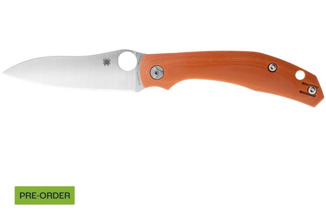 Obraz dla Nóż składany Spyderco Kapara C241GPBOR CPM REX 121, Burnt Orange G10, Sprint Run, projekt Alistair Phillips