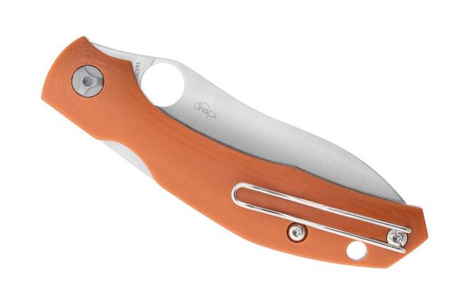 Obraz dla Nóż składany Spyderco Kapara C241GPBOR CPM REX 121, Burnt Orange G10, Sprint Run, projekt Alistair Phillips