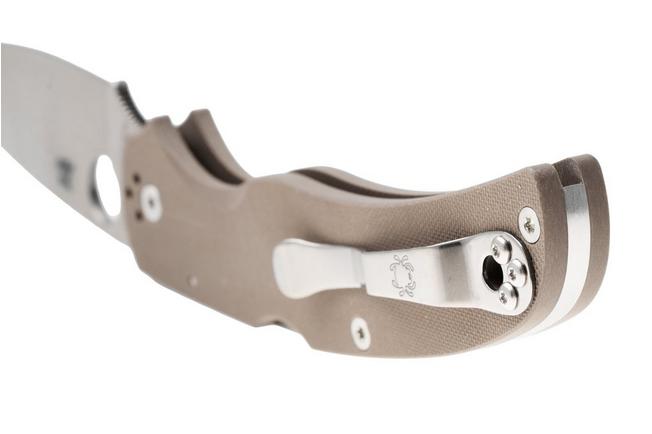 Imagen para Spyderco Native Chief C244GPBN15V, Sprint Run, Stonewashed CPM 15V, Brown G10, navaja