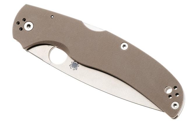 Imagen para Spyderco Native Chief C244GPBN15V, Sprint Run, Stonewashed CPM 15V, Brown G10, navaja