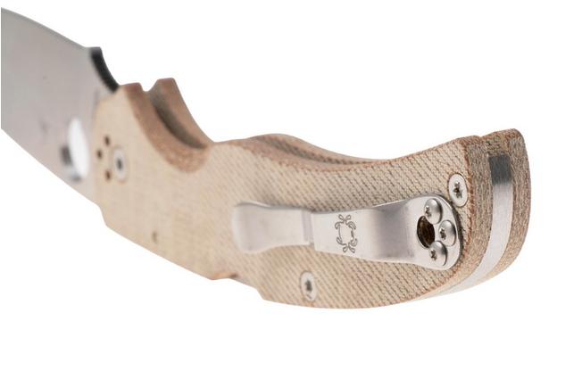 Image pour Spyderco Native Chief CPM Cru-Wear C244MPCW Brown Canvas Micarta couteau de poche