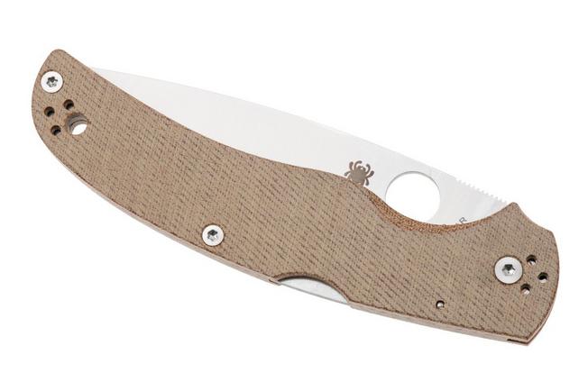 Image pour Spyderco Native Chief CPM Cru-Wear C244MPCW Brown Canvas Micarta couteau de poche