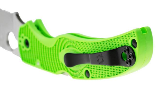 Afbeelding voor Spyderco Native Chief Salt Lightweight LC200N C244SGR Green FRN, serrated zakmes