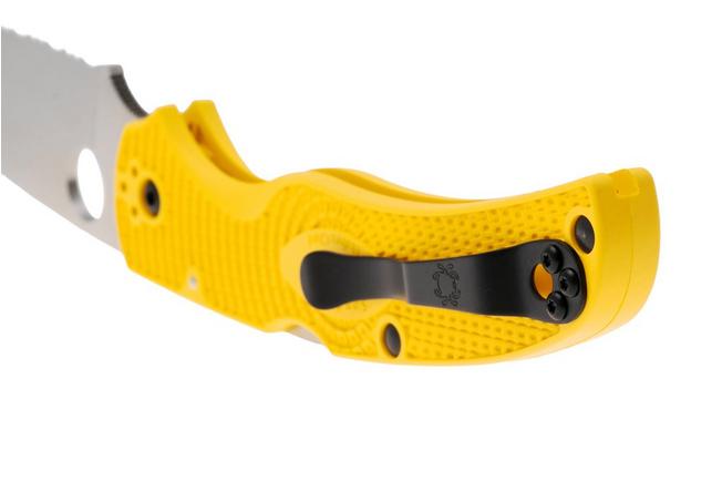 Bild für Spyderco Native Chief Salt Lightweight CPM Magnacut C244SYL Yellow FRN, Taschenmesser mit Wellenschliff