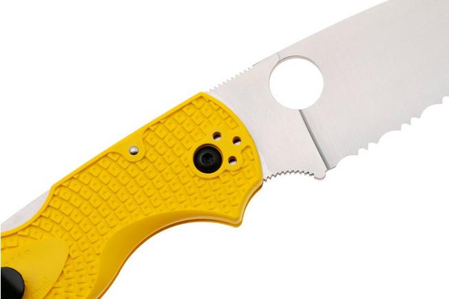 Bild für Spyderco Native Chief Salt Lightweight CPM Magnacut C244SYL Yellow FRN, Taschenmesser mit Wellenschliff