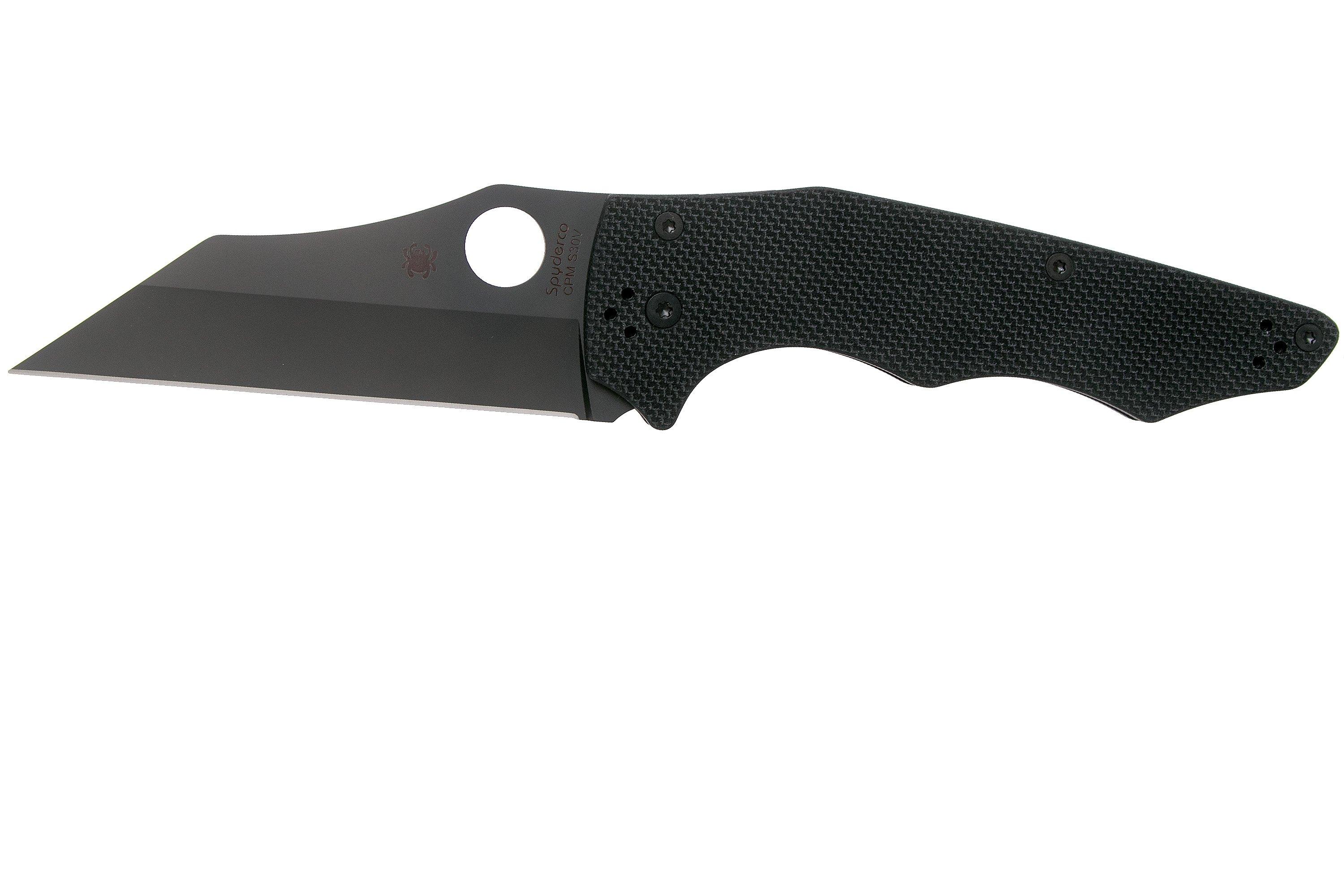 Spyderco YoJumbo Black C253GPBBK Black G10 pocket knife, Michael