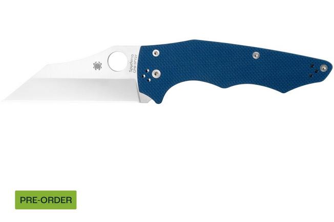 Afbeelding voor Spyderco YoJumbo SPY27 C253GPCBL Cobalt Blue G10 zakmes, Michael Janich design