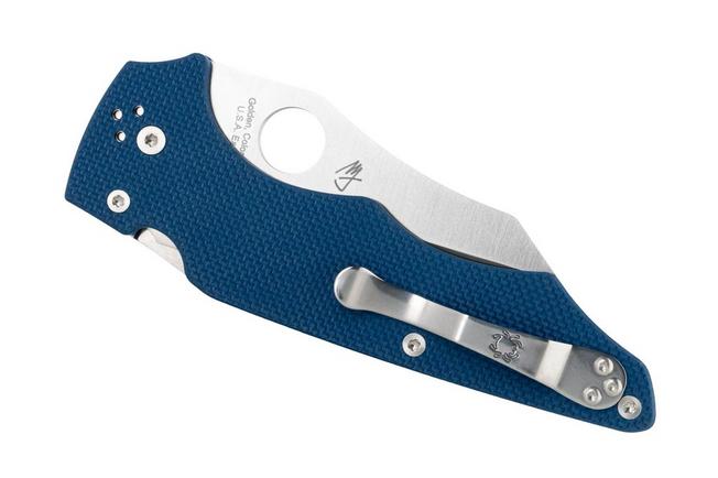 Afbeelding voor Spyderco YoJumbo SPY27 C253GPCBL Cobalt Blue G10 zakmes, Michael Janich design