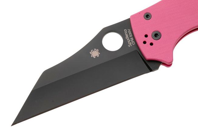Image pour Spyderco YoJumbo Black DLC CPM S30V C253GPNBKP Pink G10, Sprint Run couteau de poche, Michael Janich design