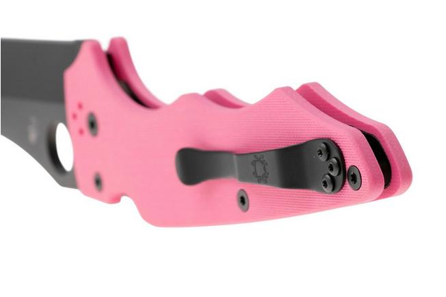 Image pour Spyderco YoJumbo Black DLC CPM S30V C253GPNBKP Pink G10, Sprint Run couteau de poche, Michael Janich design